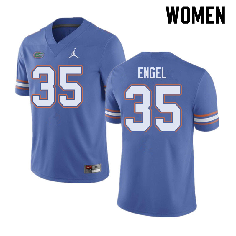 Jordan Brand Women #35 Kyle Engel Florida Gators College Football Jerseys Sale-Blue - Click Image to Close